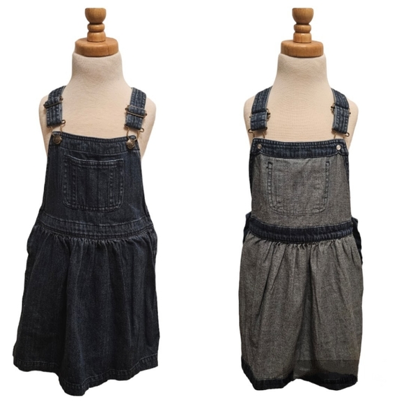 EUC | Chaps | Girl | Overalls Denim Blue Jean Dress Adjustable Straps | Size: 6 - Picture 4 of 16